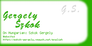 gergely szkok business card